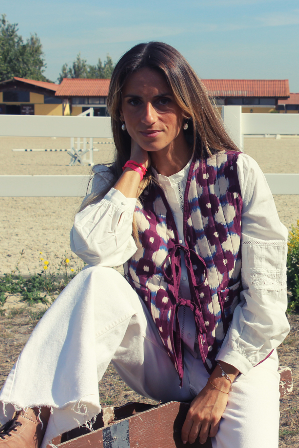 Colete Quilted Bordeux