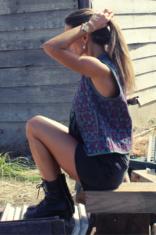 Colete Quilted Green